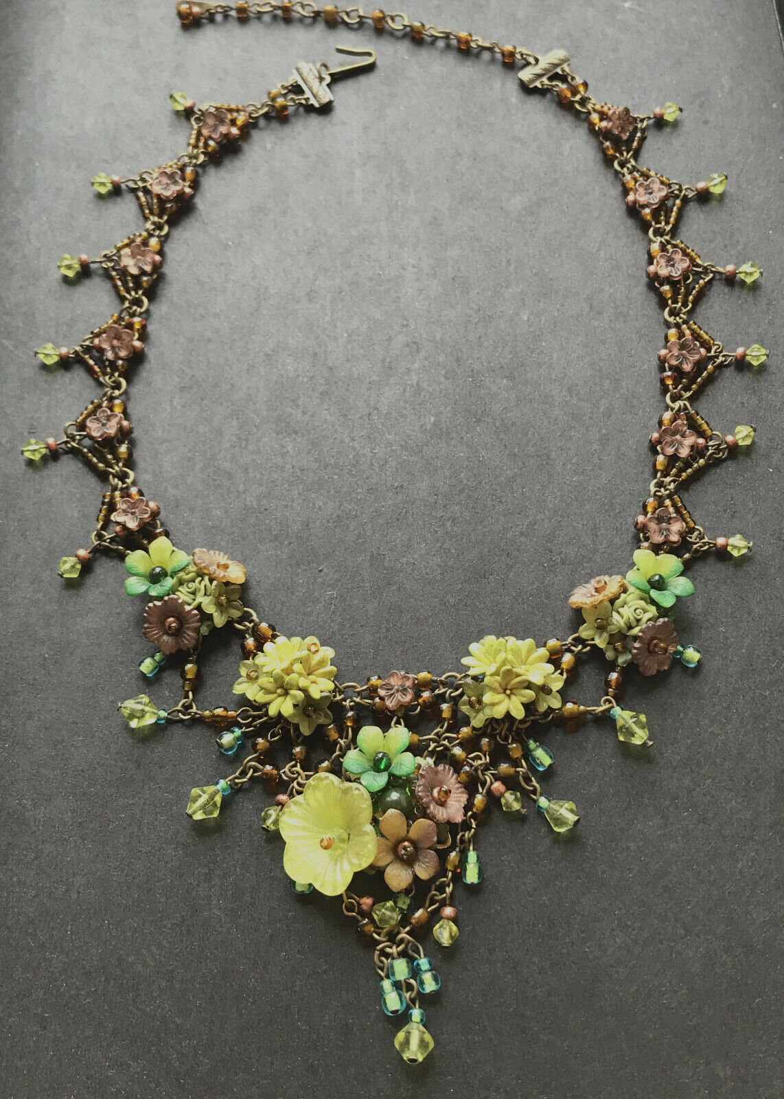 Designer, Colleen Toland Vintage Necklace Ivy, Signed