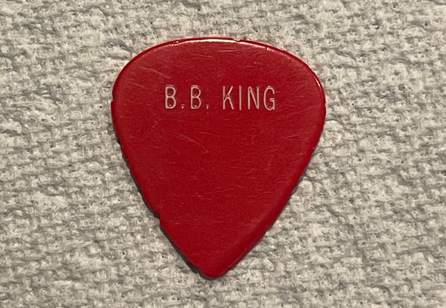 Bb King Personal Tour Issued Guitar Pick Vinatge Tour Plectrum B.b. Stage-used